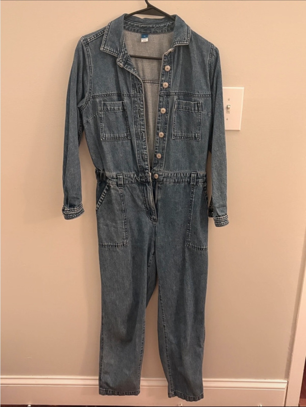 Old Navy Blue Denim Jumpsuit - XS